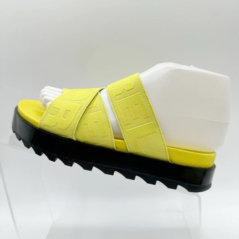 Women's Sorel Roaming™ Sport Slide Slip-on Sandals Yellow Neon Green Sz 7 T1
